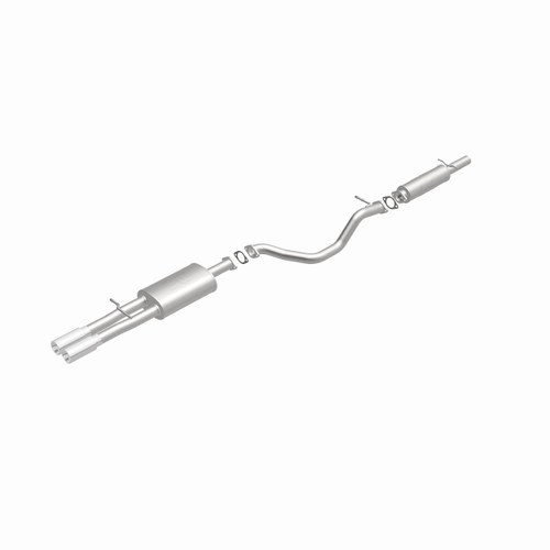 MagnaFlow 15746 Touring Series Polished Stainless Cat-Back Exhaust System for 2002-2005 Volkswagen Jetta 1.8L/2.8L (Fascia Cutout)
