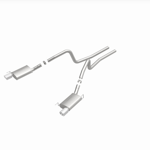 MagnaFlow 15881 Street Series Polished Stainless Cat-Back Exhaust System for 2005-2009 Ford Mustang 4.6L/5.4L