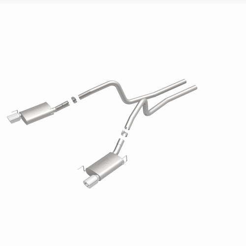MagnaFlow 15881 Street Series Polished Stainless Cat-Back Exhaust System for 2005-2009 Ford Mustang 4.6L/5.4L