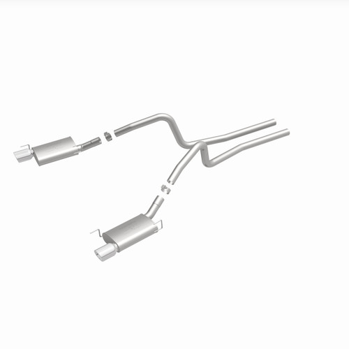 MagnaFlow 15881 Street Series Polished Stainless Cat-Back Exhaust System for 2005-2009 Ford Mustang 4.6L/5.4L