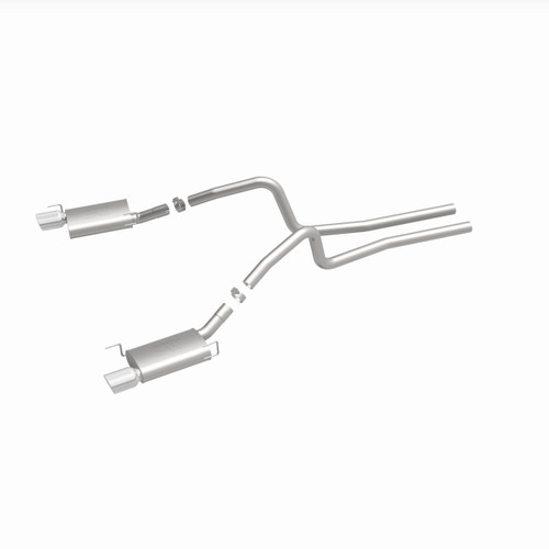 MagnaFlow 15881 Street Series Polished Stainless Cat-Back Exhaust System for 2005-2009 Ford Mustang 4.6L/5.4L
