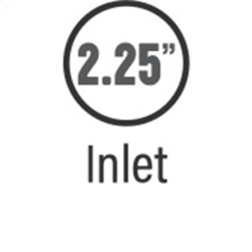Universal Muffler - 2.25 in Offset Inlet/Center Outlet, 24 in Long