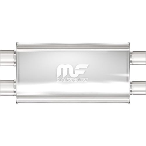 MagnaFlow Oval Straight-Through Muffler 12568 2.5in Dual/Dual