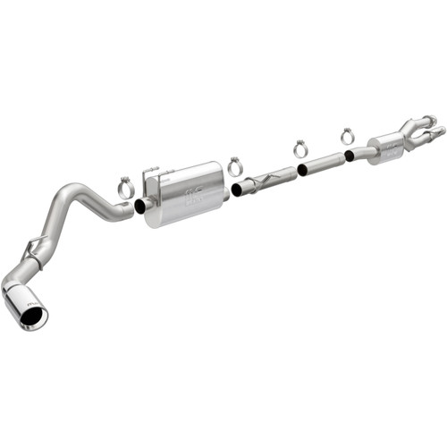 MagnaFlow 19530 Street Series Polished Stainless Cat-Back Exhaust System for 2020-2026 Ford F-250/F-350 7.3L