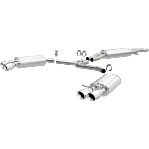MagnaFlow 15599 Touring Series Polished Stainless Cat-Back Exhaust System for 2010-2016 Audi S4 3.0L