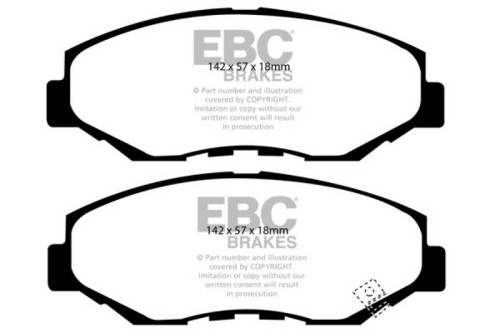EBC Brakes DP21655 Greenstuff 2000 Series Sport Brake Pad