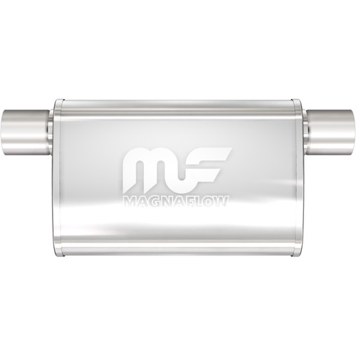MagnaFlow Oval Straight-Through Muffler 11376 2.5in Offset Same Side