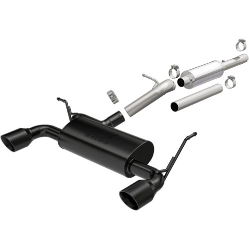 MagnaFlow 19327 Street Series Black Cat-Back Exhaust System for 2012-2018 Jeep Wrangler 3.6L