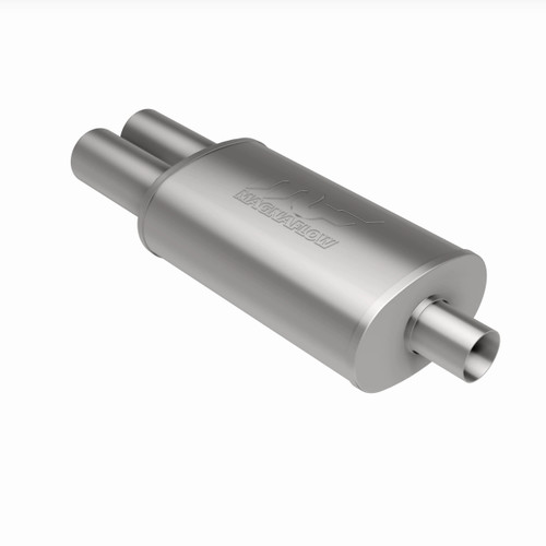 MagnaFlow Street Muffler with Tips 14815 2.25/3.125in Center/Dual