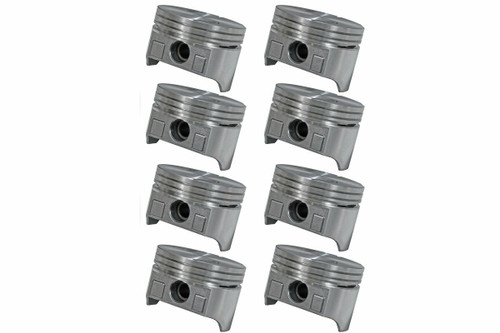 Enginetech P1503(8) | Set of 8 Dish Top Pistons for 76-87 GM/Chevrolet 5.0L/305