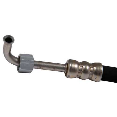 3/8" Female S.A.E. or 3/8" Male Inv. Flare x 7/16" Male Inv. Flare Power Steering Pressure Tube 70230E - front view