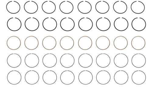 Enginetech R40058-040 - Cast Piston Ring Set - .040 (1.00mm Oversized)