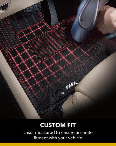 3D MAXpider Kagu Black Floormats for Honda CR-V - 1st & 2nd Row