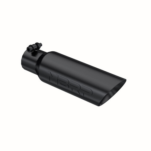 MBRP Universal Tip 3.5in OD Dual Wall Angled 2.5in Inlet Black