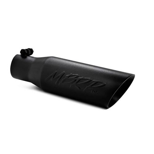 MBRP Universal Tip 3.5in OD Dual Wall Angled 2.5in Inlet Black