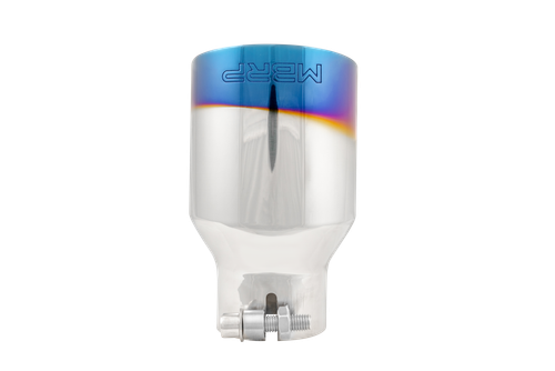 MBRP Burnt End Tip 2.5in ID 4in OD Out 6.5in Length - Angle Cut Stainless Steel