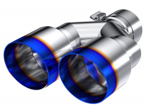 MBRP Dual Burnt End Tip for Universal Fit 3.5in OD / 2.5in Inlet - T304 Stainless Steel