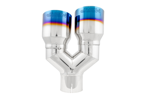 MBRP Dual Burnt End Tip for Universal Fit 3.5in OD / 2.5in Inlet - T304 Stainless Steel