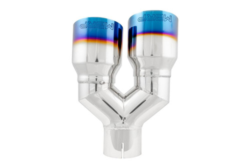 MBRP Dual Burnt End Tip for Universal Fit 3.5in OD / 2.5in Inlet - T304 Stainless Steel