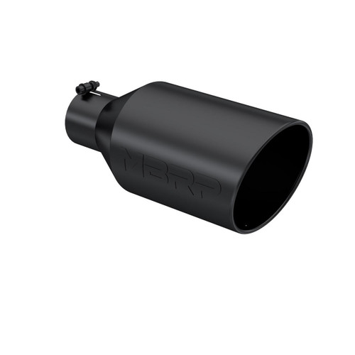 MBRP Universal Tip 8in OD Rolled End 4in Inlet 18in Black