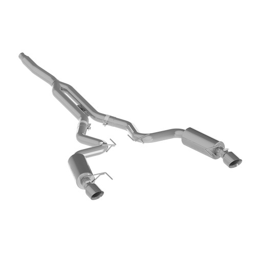 MBRP 3in Cat Back Dual Split Rear AL Street for Ford Mustang EcoBoost 2.3L
