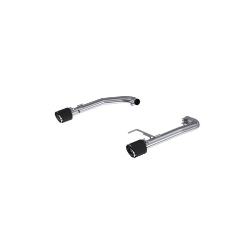 MBRP Axle Back Exhaust for Ford Mustang 2.3L EcoBoost T304 - Dual Carbon Fiber Stainless Steel Tips