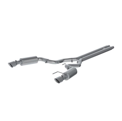 MBRP 3in Cat Back Dual Split Rear T409 Street for Ford Mustang GT 5.0 Convertible