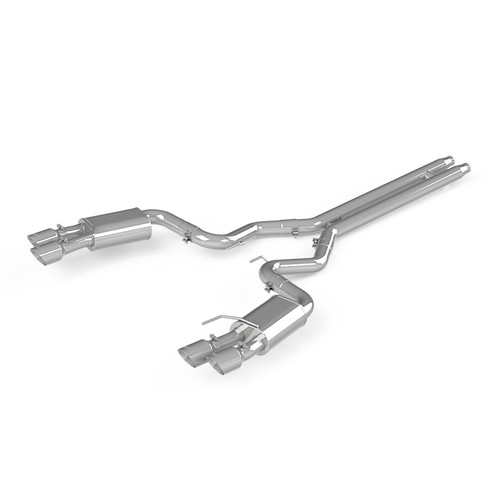 MBRP 3in Dual Split Rear AL w/ 4in Quad Tips for Ford Mustang GT 5.0