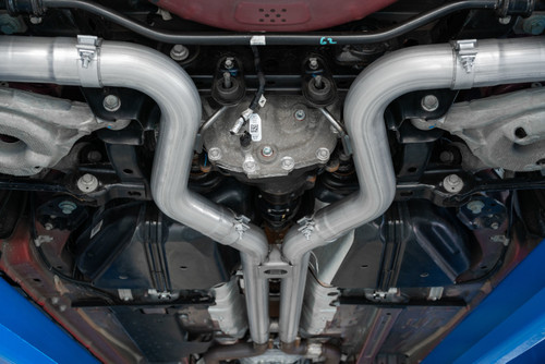 MBRP Cat-Back Dual Rear Exhaust for Ford Mustang GT 5.0L T304 Stainless Steel - Carbon Fiber Tips
