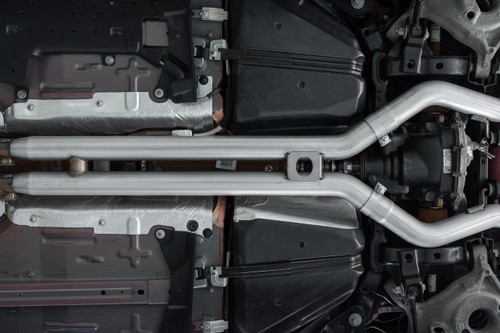 MBRP Cat-Back Dual Rear Exhaust for Ford Mustang GT 5.0L T304 Stainless Steel - Carbon Fiber Tips