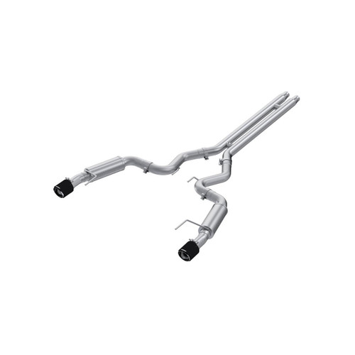 MBRP Cat-Back Dual Split Rear Exhaust for Ford Mustang GT S650 5.0L - Carbon Fiber Tips