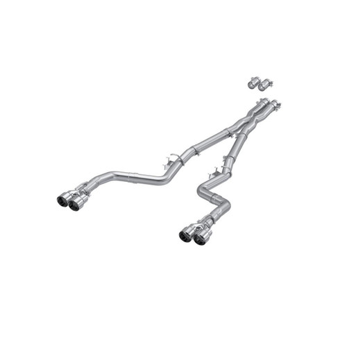 MBRP Race Series Cat-Back with Quad Tips for Dodge Challenger 5.7L / 6.2L/6.4L - T409 AS Exhaust