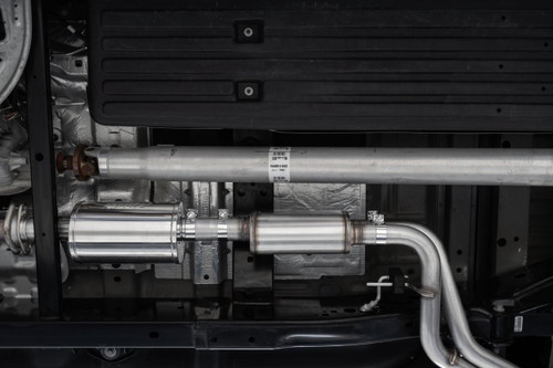 MBRP Cat Back Exhaust for Ford F-150 - Dual Pre-Axle 2.5in OD Tips Black Coated