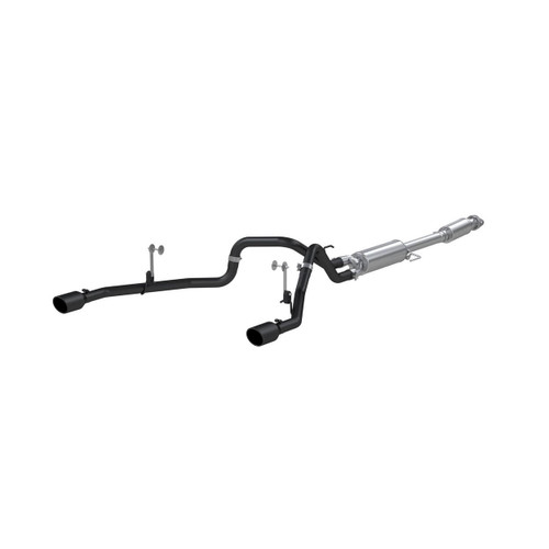 MBRP Cat Back Exhaust for Ford F-150 2.7L/3.5L EcoBoost/5.0L - Dual Split Rear Black Coated