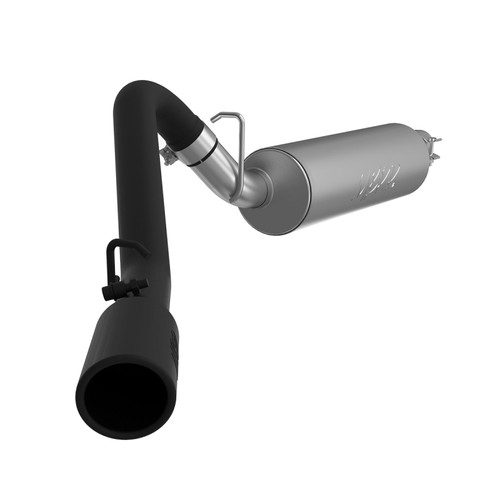MBRP 2.5in Cat Back Single Side Black for Jeep Wrangler TJ 2.5L/4.0L