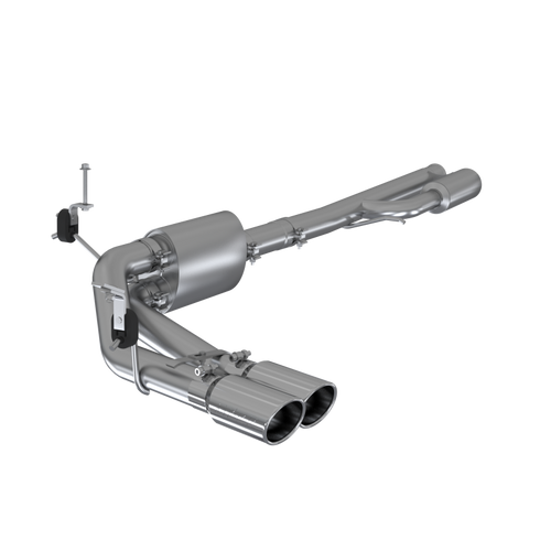 MBRP Pre-Axle Dual Side Exit 3in AL 4in Tip for Chevy Silverado 1500 4.5L/5.3L