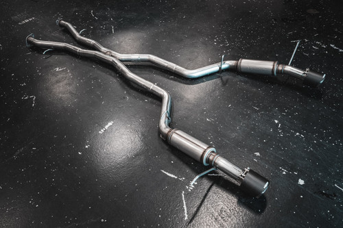 MBRP Cat Back Exhaust for Dodge Durango SRT 6.4L 2018-2023 - T304 Stainless Steel with Carbon Fiber Tips
