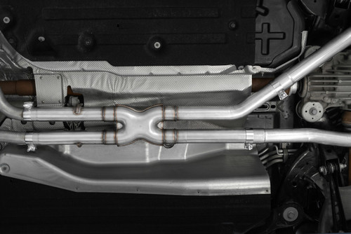 MBRP Dual Rear Exit for Ford Explorer ST 3.0L Ecoboost - 2.5in Carbon Fiber Quad Tips - T304