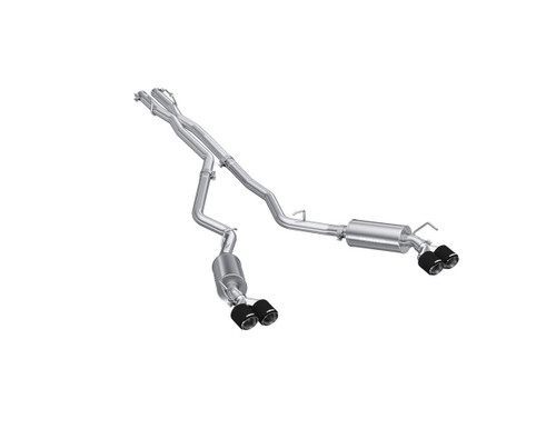 MBRP Dual Rear Exit for Ford Explorer ST 3.0L Ecoboost - 2.5in Carbon Fiber Quad Tips - T304