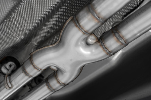 MBRP Dual Rear Exit for Ford Explorer ST 3.0L Ecoboost - 2.5in Carbon Fiber Quad Tips - T304