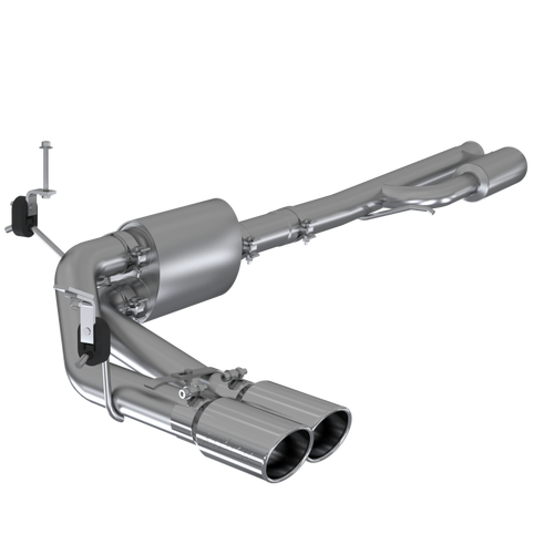 MBRP Pre-Axle Dual Side w/ 4in Tip T304 for Chevrolet Silverado 1500 4.5L/5.3L