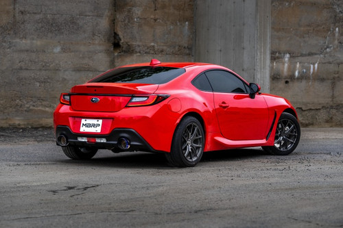 MBRP Cat Back Dual Split Rear Exit 2.5in T304 Burnt Tips for Subaru BRZ/Toyota GR86