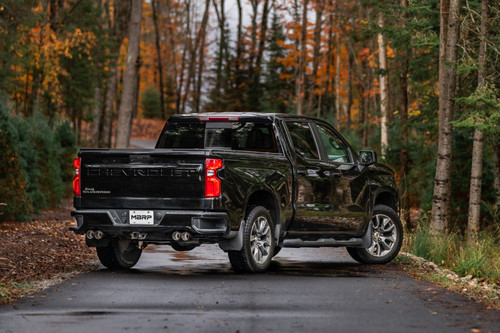 MBRP Cat Back Exhaust for Chevrolet Silverado 1500 5.3L - 3in with 2.5in OD Carbon Fiber Tips T304