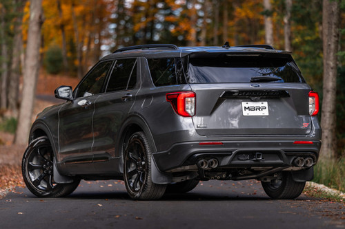 MBRP Dual Rear Exit Axle Back for Ford Explorer ST 3.0L Ecoboost - Carbon Fiber Tips - T304