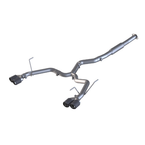 MBRP Cat Back for Subaru WRX/STI 3in Dual Split Rear 2015-19 w/ 3.5in CF Tips - T304 (Race)