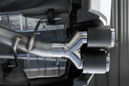 MBRP Cat Back for Subaru WRX/STI 3in Dual Split Rear 2015-19 w/ 3.5in CF Tips - T304 (Race)