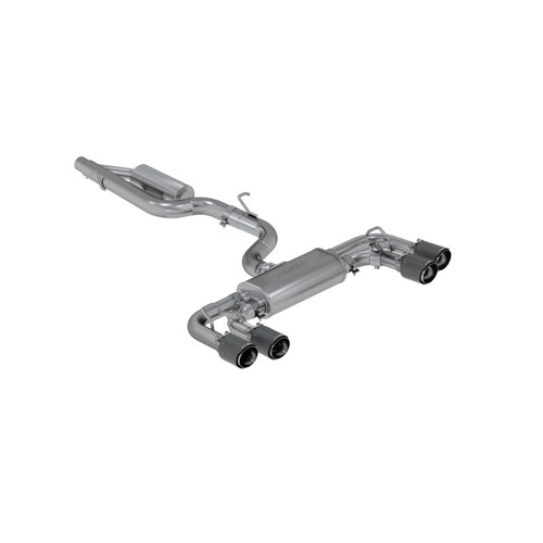 MBRP Cat Back for VW Golf R 3in w/ 4in OD Quad Carbon Fiber Tips - T304
