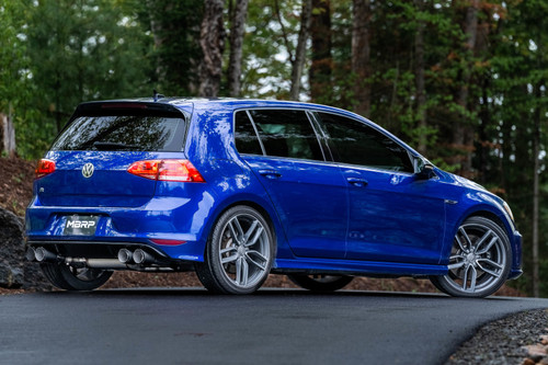 MBRP Cat Back for VW Golf R 3in w/ 4in OD Quad Carbon Fiber Tips - T304