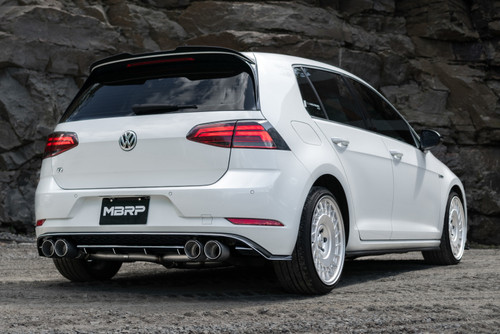 MBRP Cat Back for VW Golf R MK7 3in w/ Carbon Fiber Tips - T304