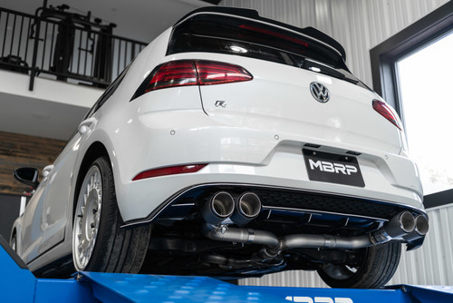 MBRP Cat Back for VW Golf R MK7 3in w/ Carbon Fiber Tips - T304